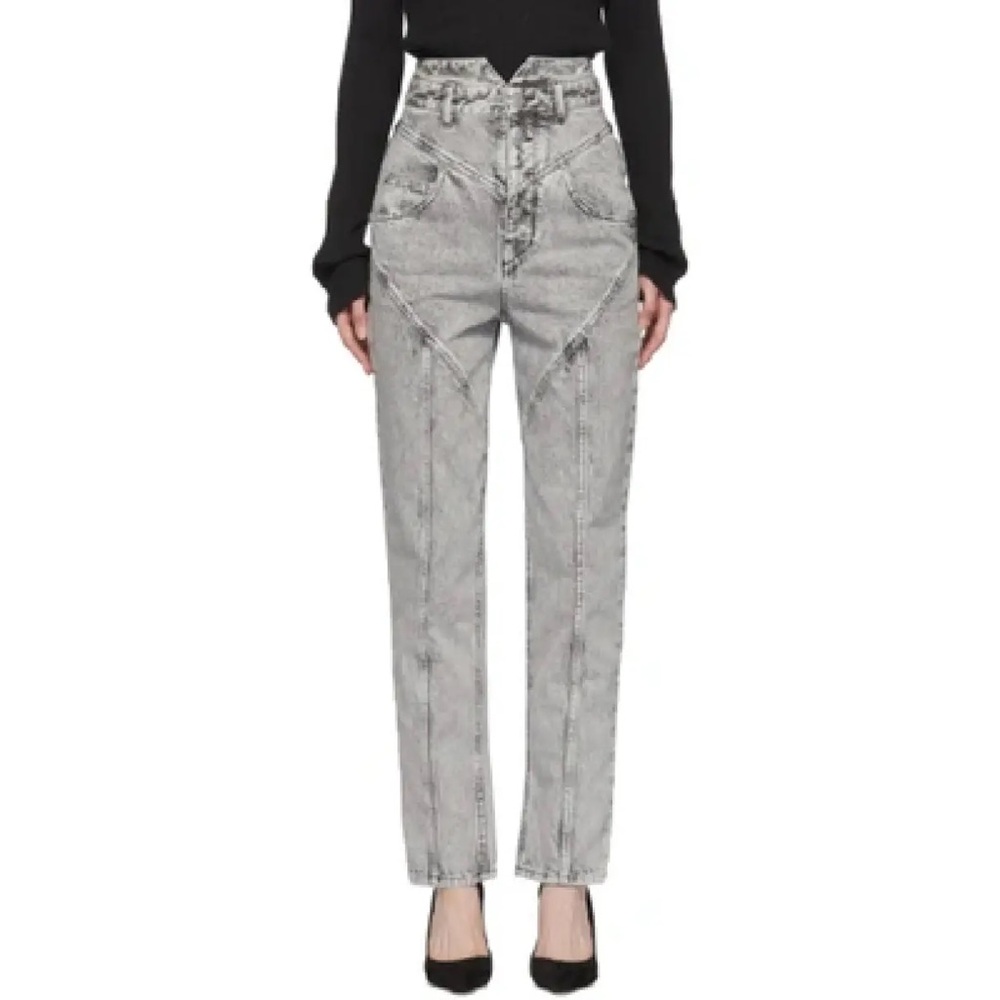 Isabel Marant REI Acid Wash High Waisted Jeans, size 36/4